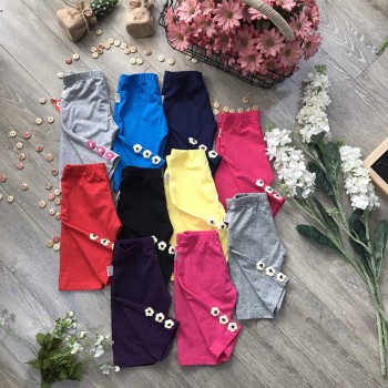 Quần legging 3 hoa size bé 